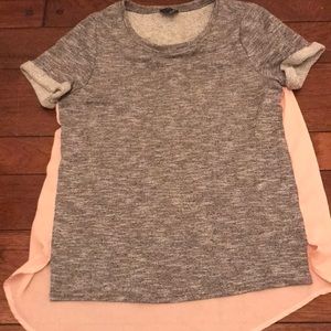 Grey shirt with pink back!